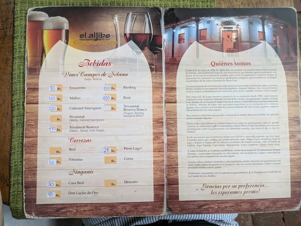 Menu_El Aljibe Comida Típica_Santa Cruz de la Sierra_image_3