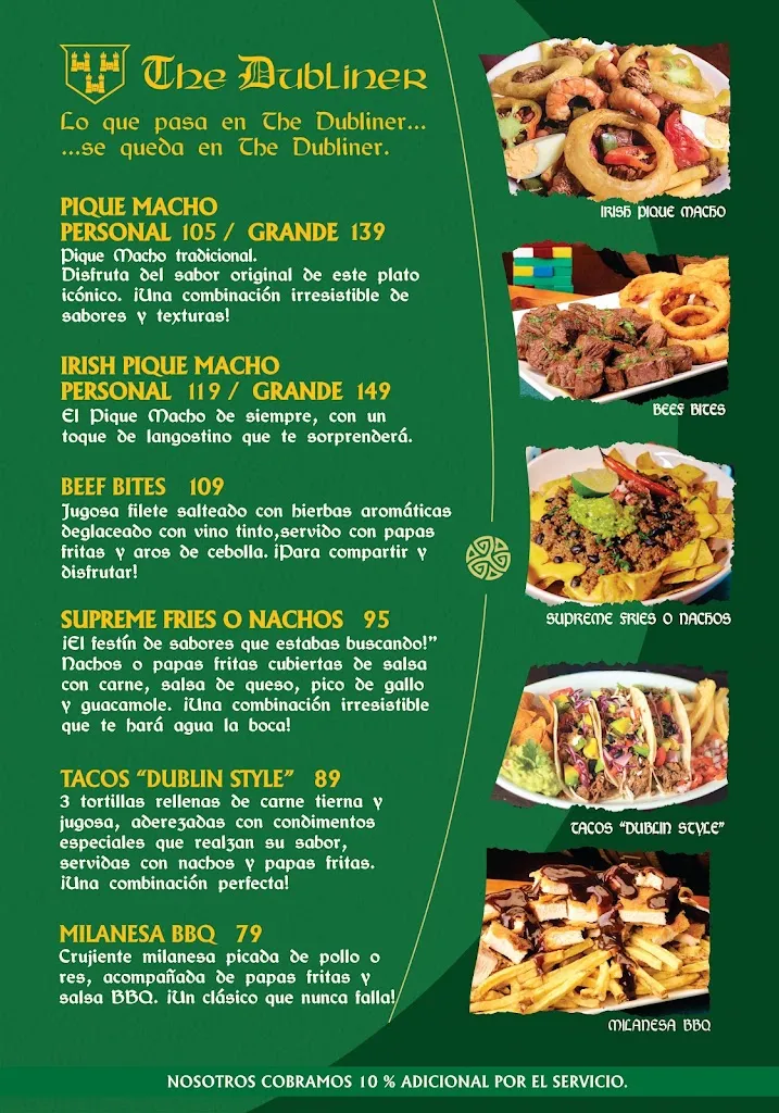 Menu_The Dubliner_Santa Cruz de la Sierra_image_1