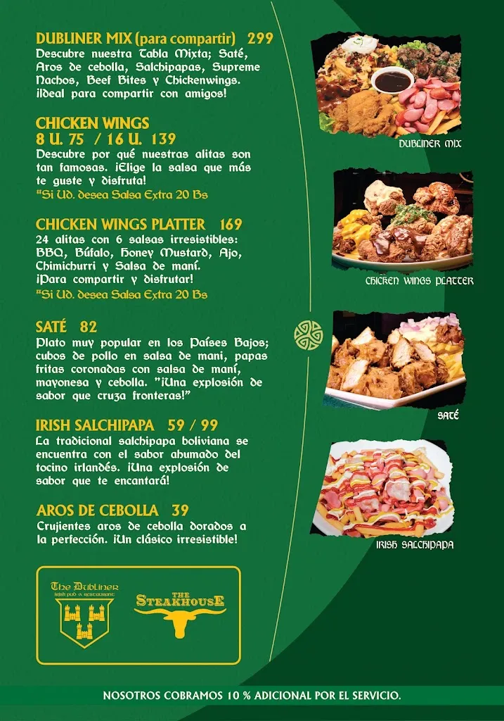 Menu_The Dubliner_Santa Cruz de la Sierra_image_2