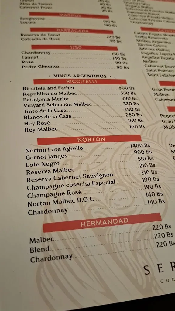 Menu_Mangarosa Brasserie_Santa Cruz de la Sierra_immagine_1
