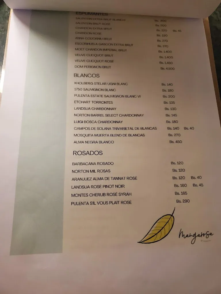 Menu_Mangarosa Brasserie_Santa Cruz de la Sierra_immagine_3