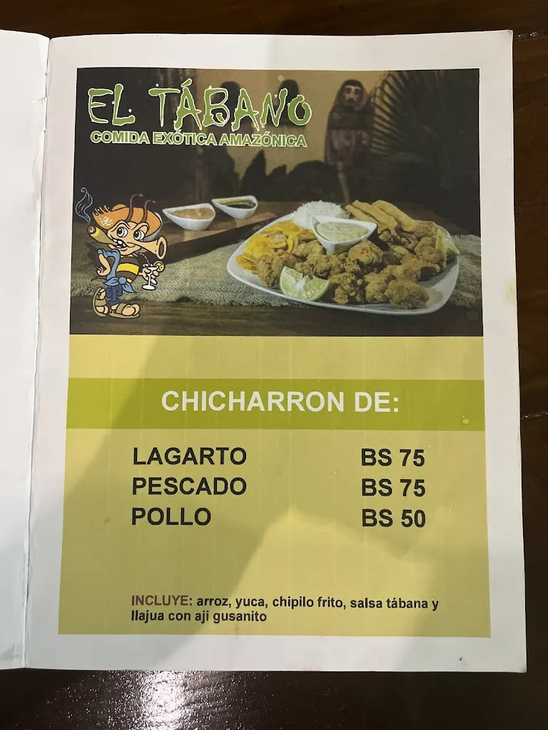 Menu_Restaurant El Tabano Santa Cruz_Santa Cruz de la Sierra_immagine_1