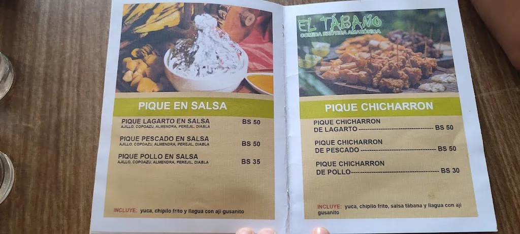 Menu_Restaurant El Tabano Santa Cruz_Santa Cruz de la Sierra_immagine_4