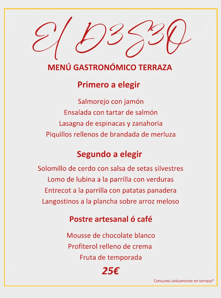 Menu_El D3S3O Madrid_Ares_image_1