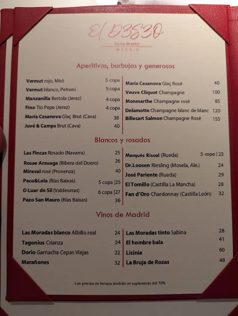 Menu_El D3S3O Madrid_Ares_image_3