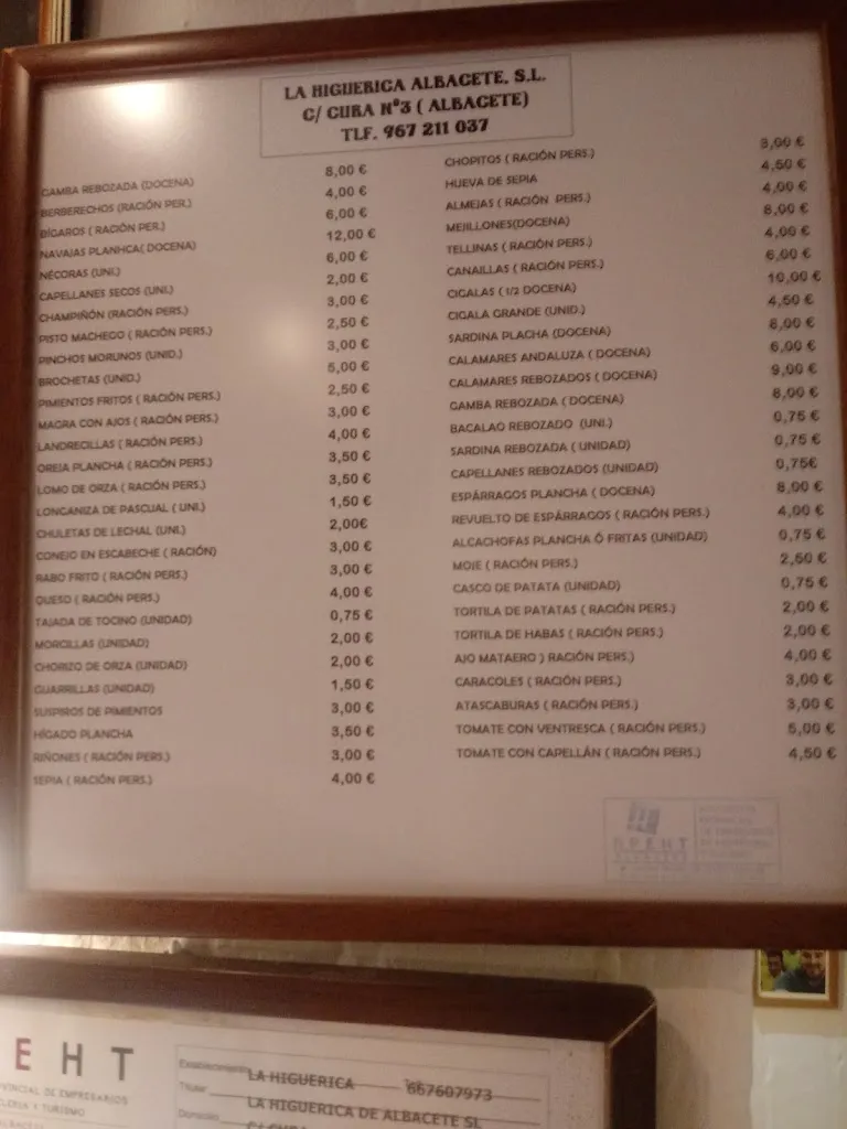 Menu_Taberna La Higuerica_Albacete_image_2