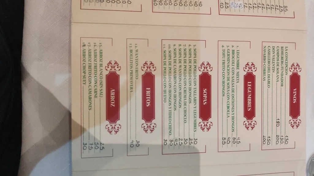 Menu_Restaurant Chifa Mandarín_Santa Cruz de la Sierra_image_1