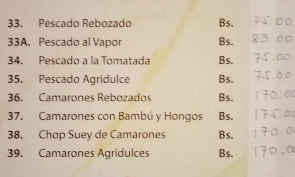 Menu_Bar Restaurant Shanghai_Santa Cruz de la Sierra_image_4