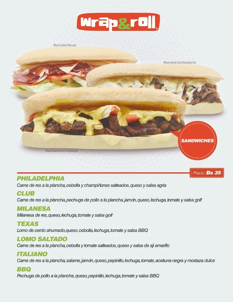 Menu_Wrap&Roll Las Palmas, Santa Cruz_Santa Cruz de la Sierra_image_2