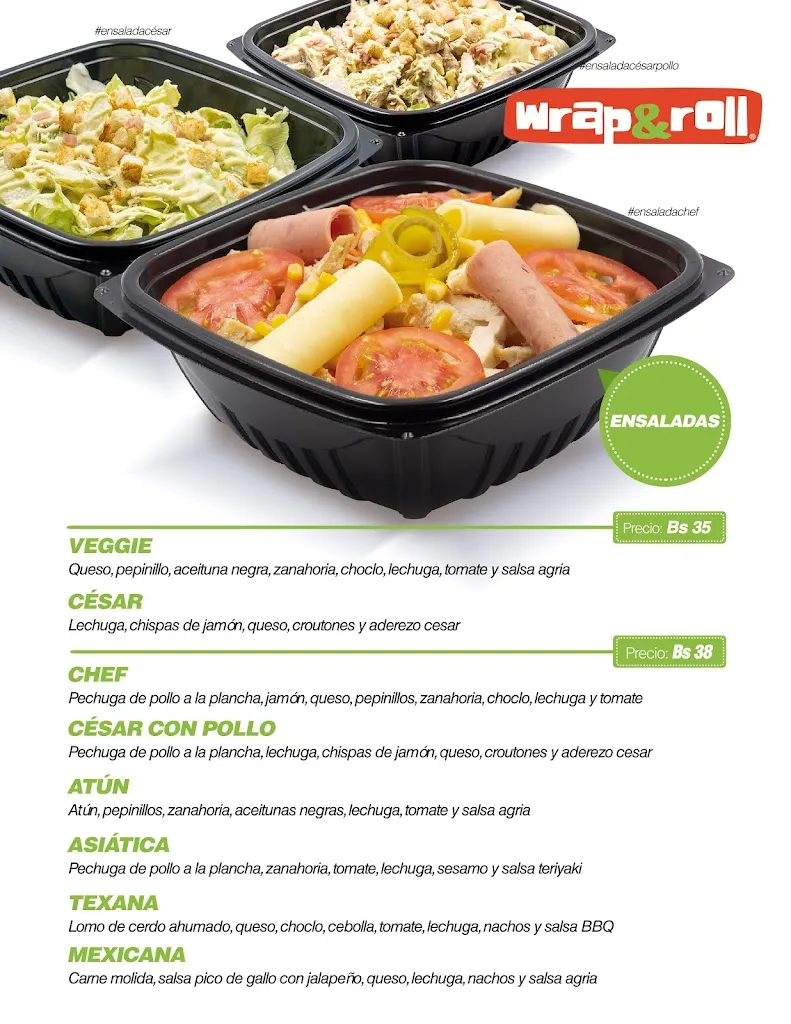 Menu_Wrap&Roll Las Palmas, Santa Cruz_Santa Cruz de la Sierra_image_4