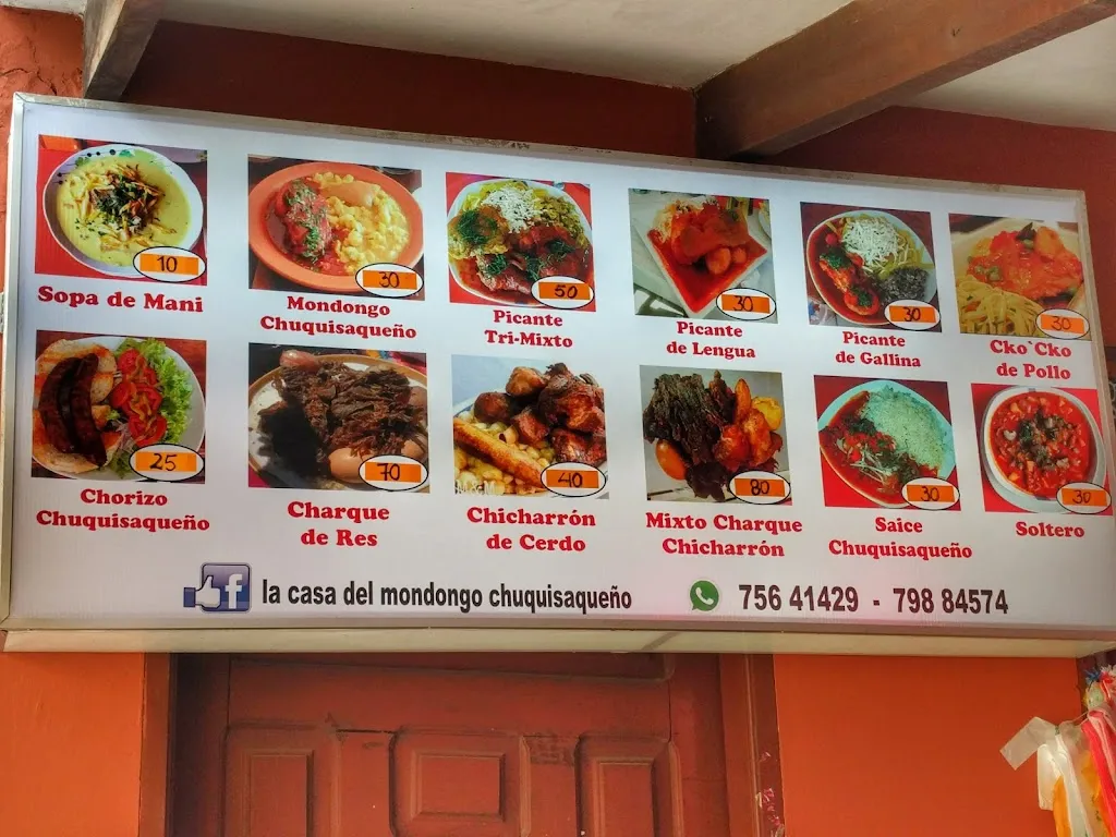 Menu_Restaurante La Casa del Mondongo Chuquisaqueño_Santa Cruz de la Sierra_image_3
