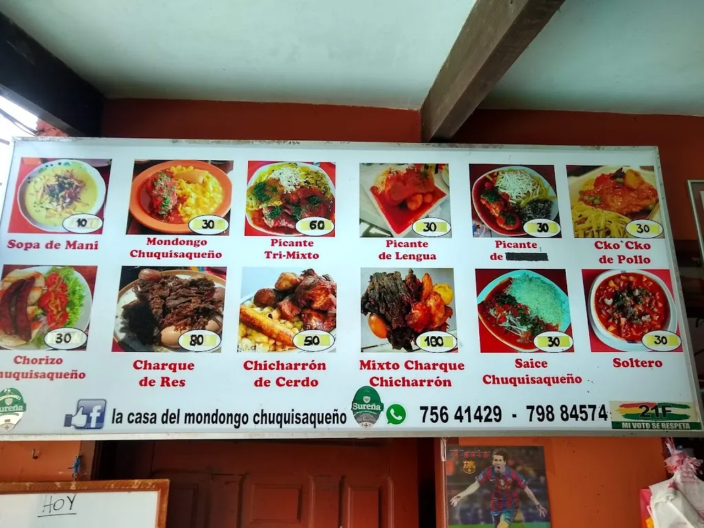 Menu_Restaurante La Casa del Mondongo Chuquisaqueño_Santa Cruz de la Sierra_image_4