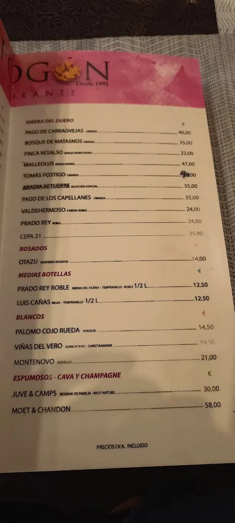Menu_Restaurante El Fogón_Albacete_immagine_2