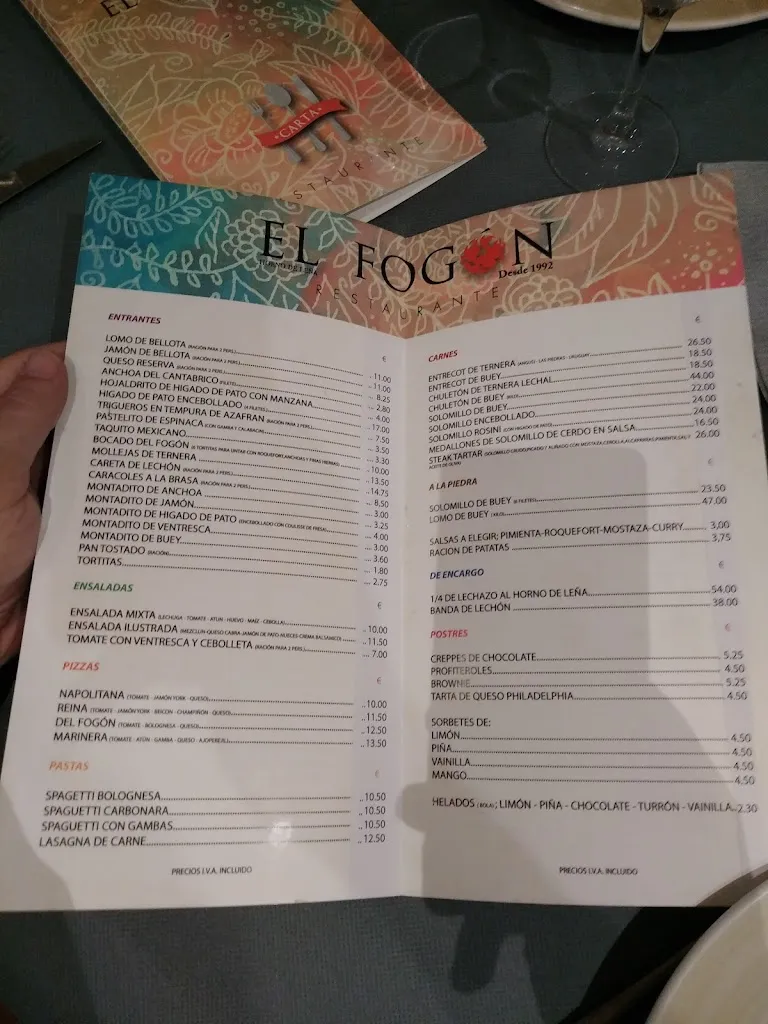 Menu_Restaurante El Fogón_Albacete_immagine_3
