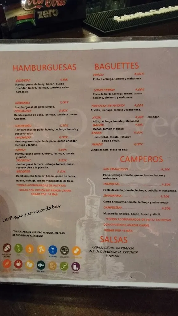 Menu_Pizzeria Pub Quevedo_Alcalá del Valle_image_1