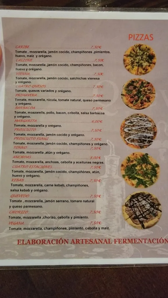 Menu_Pizzeria Pub Quevedo_Alcalá del Valle_image_3