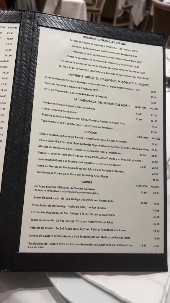 Menu_Restaurante Ferreiro_Zorita_immagine_3