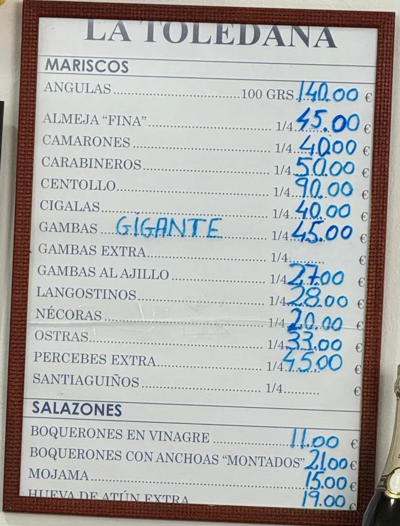 Menu_Mariscos La Toledana S.L._Zorita_image_1