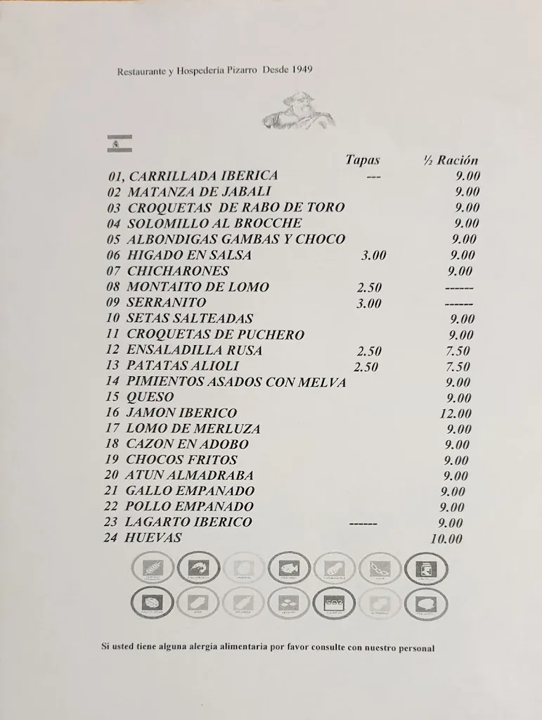 Menu_Restaurante Pizarro_Alcalá de los Gazules_image_2