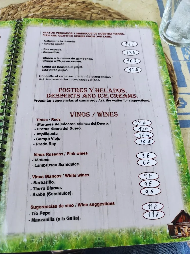 Menu_Restaurante Catering la Cabaña_Alcalá de los Gazules_immagine_1