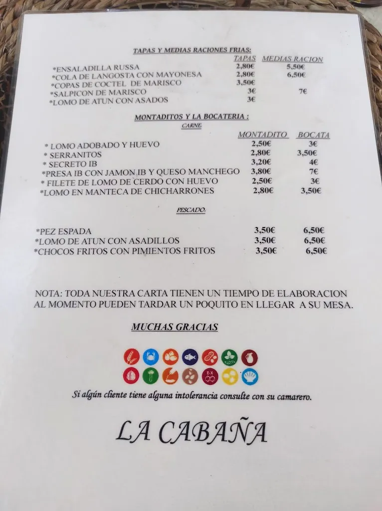 Menu_Restaurante Catering la Cabaña_Alcalá de los Gazules_immagine_4