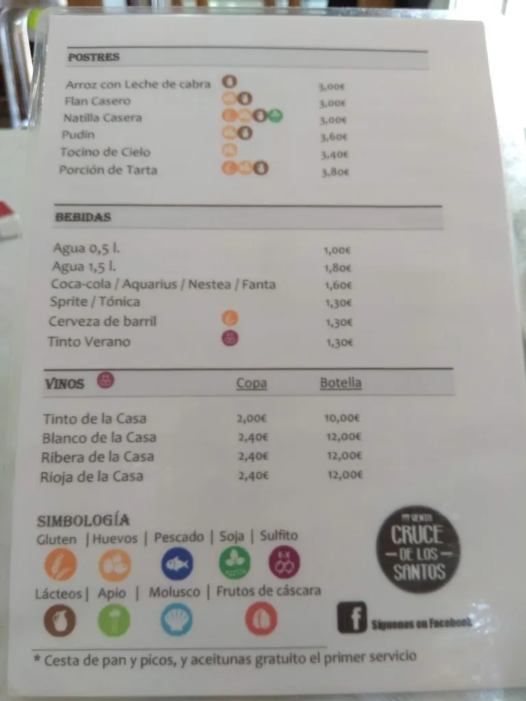 Menu_Venta Cruce De Los Santos_Alcalá de los Gazules_image_4