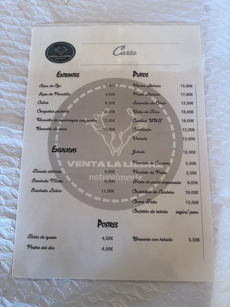 Menu_Venta La Liebre_Alcalá de los Gazules_image_1