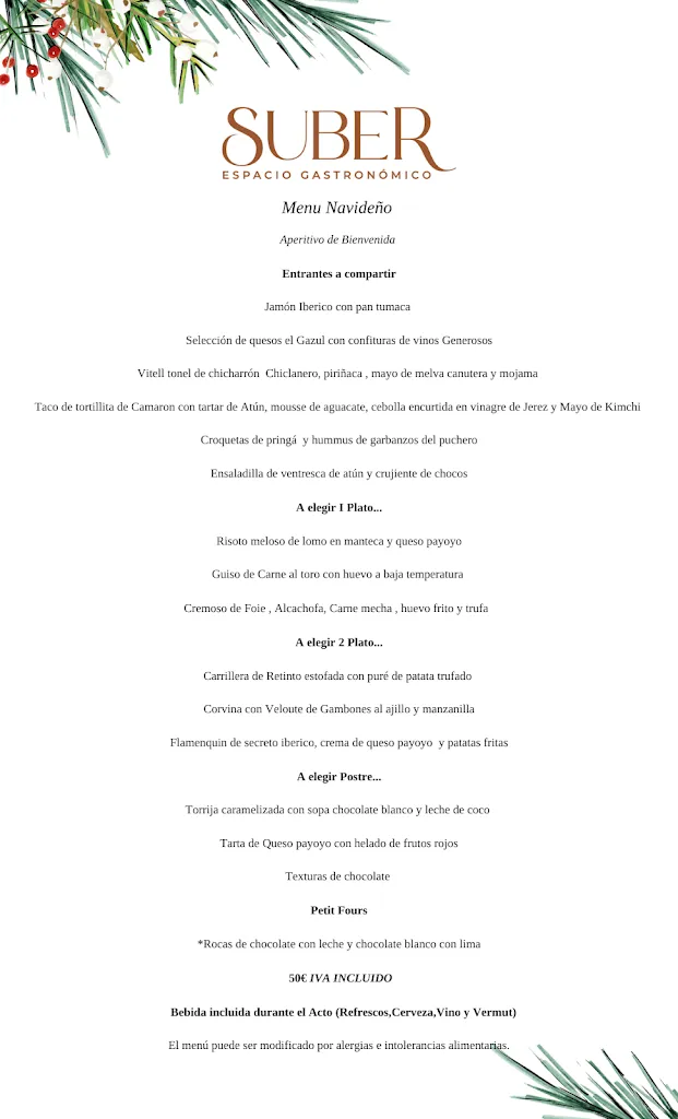 Menu_Suber - Espacio Gastronomico_Alcalá de los Gazules_image_2