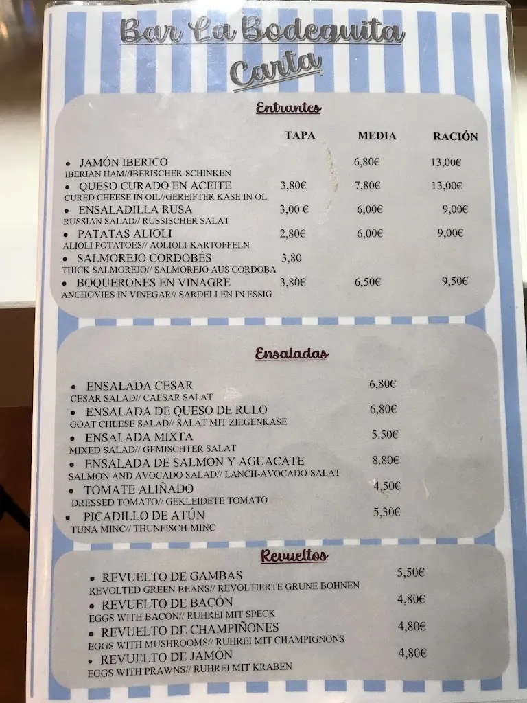 Menu_Bar La Bodeguita_Algodonales_image_1