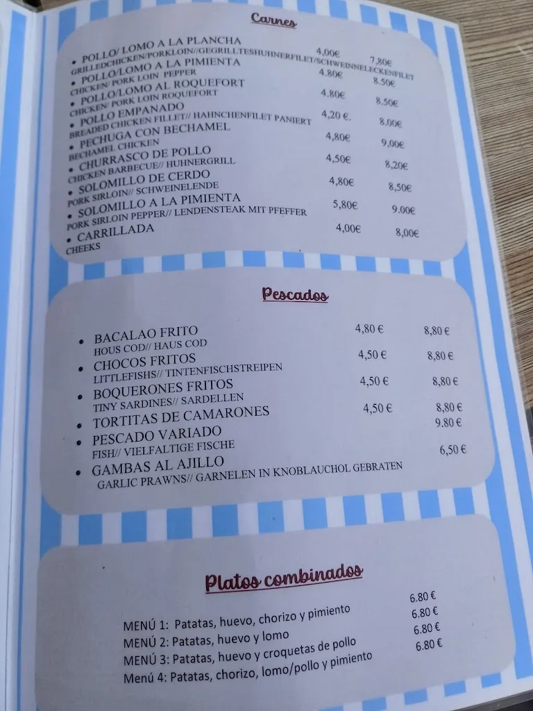 Menu_Bar La Bodeguita_Algodonales_image_3