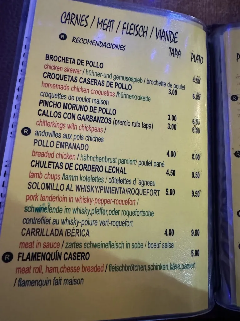 Menu_Bar El Gallito_Algodonales_image_4