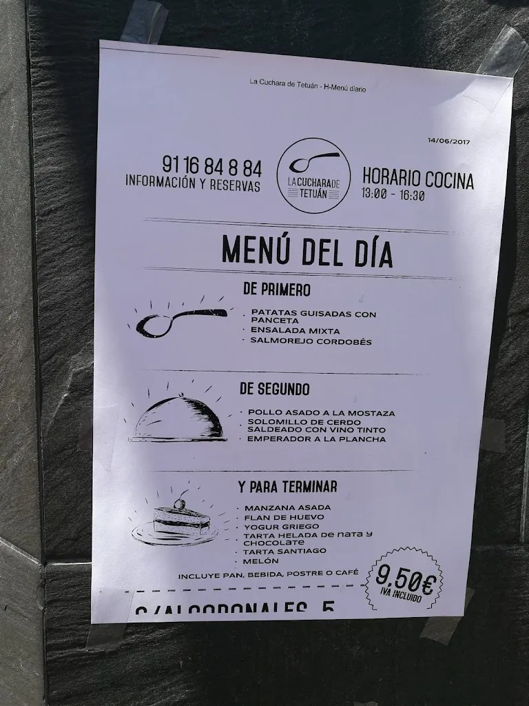 Menü_La Cuchara de Tetuán_Algodonales_Bild_3
