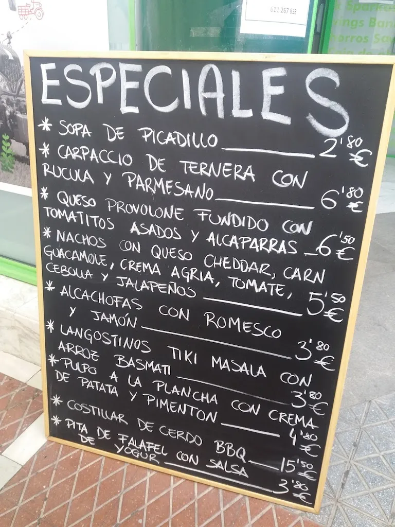 Menu_bar restaurante la cafeteria_Algodonales_immagine_1