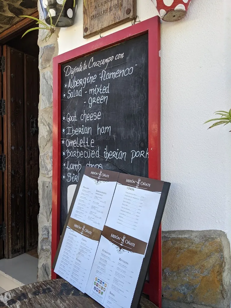 Menu_Meson Oñate_Algodonales_immagine_1