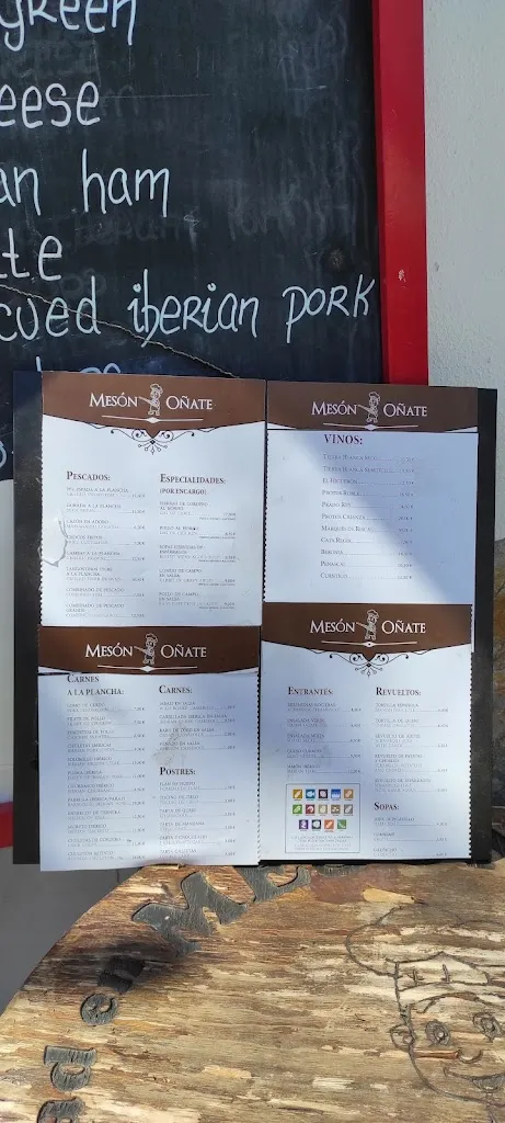 Menu_Meson Oñate_Algodonales_immagine_2