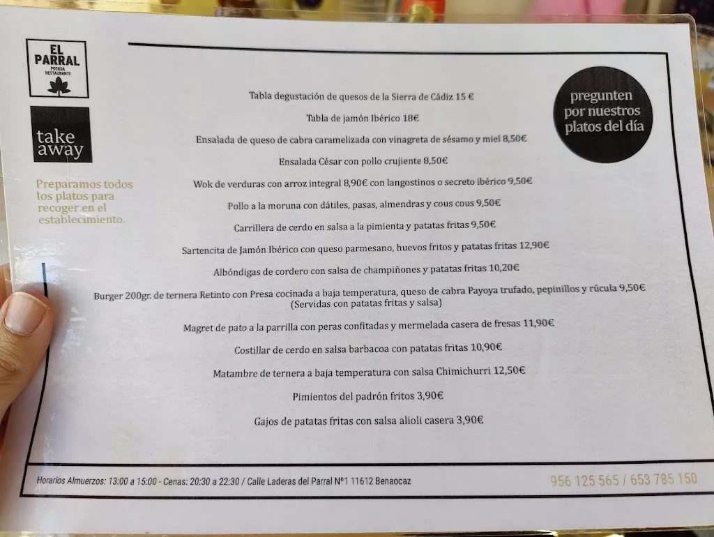 Menu_Restaurante El Parral_Benaocaz_image_1