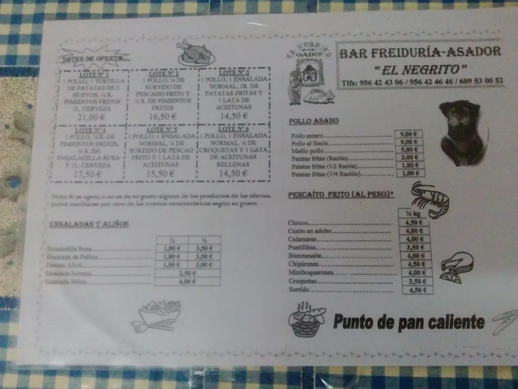 Menu_Asador de Pollos & Freiduría - El Negrito_Benalup-Casas Viejas_image_2