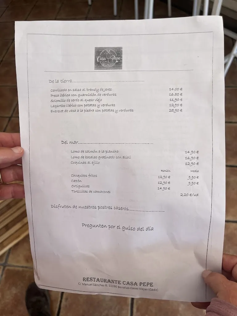Menu_Restaurante Casa Pepe_Benalup-Casas Viejas_immagine_2