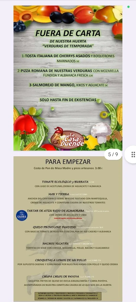 Menu_La Casa Del Duende_Bosque El_image_4