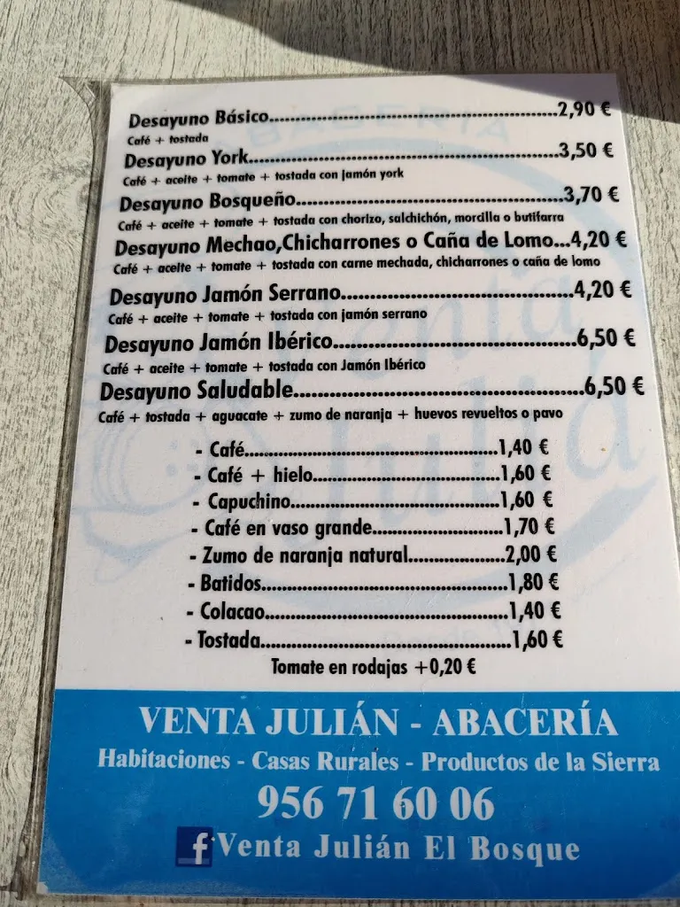 Menu_Restaurante Venta Julián_Bosque El_immagine_1