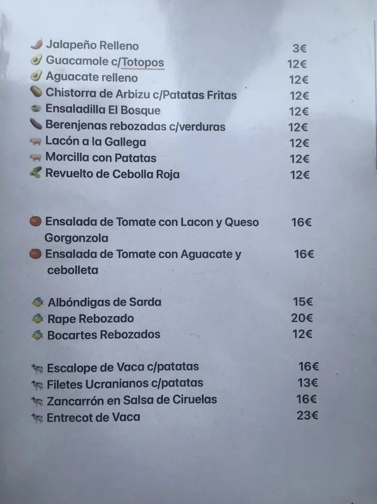 Menu_Casa de comidas El Bosque_Bosque El_image_2
