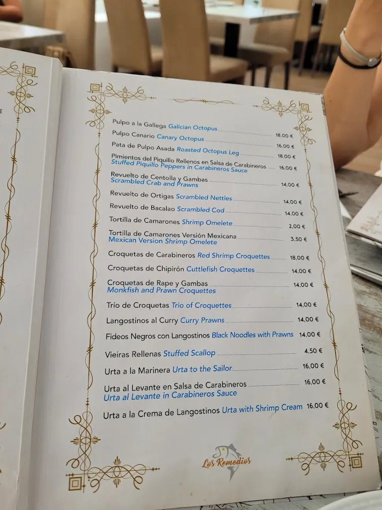 Menu_Bar Restaurante Los Remedios_Algeciras_image_1