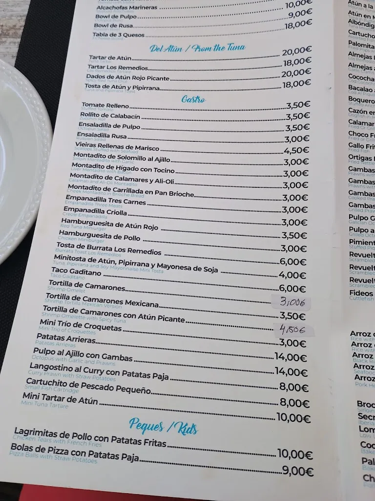 Menu_Bar Restaurante Los Remedios_Algeciras_image_4