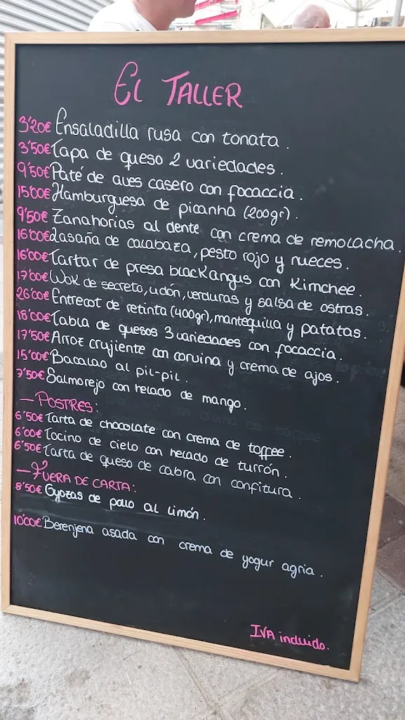 Menu_El Taller Bar_Algeciras_image_2
