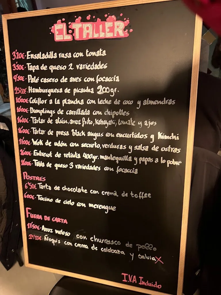 Menu_El Taller Bar_Algeciras_image_4