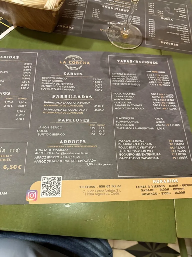 Menu_Bar restaurante La Corcha_Algeciras_image_1
