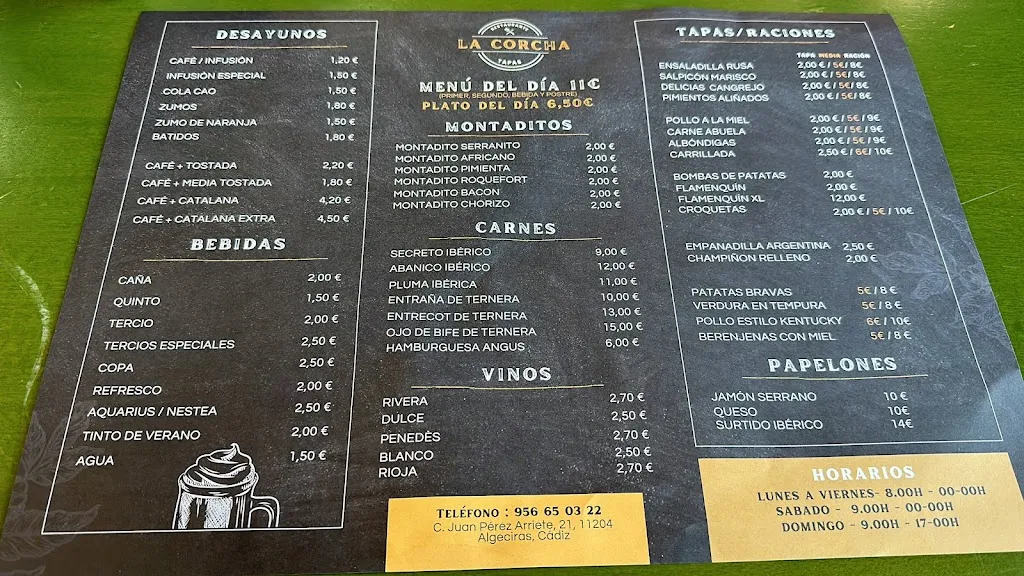 Menu_Bar restaurante La Corcha_Algeciras_image_2
