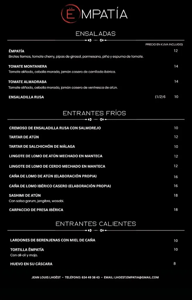 Menu_Restaurante Ëmpatía_Algeciras_immagine_1