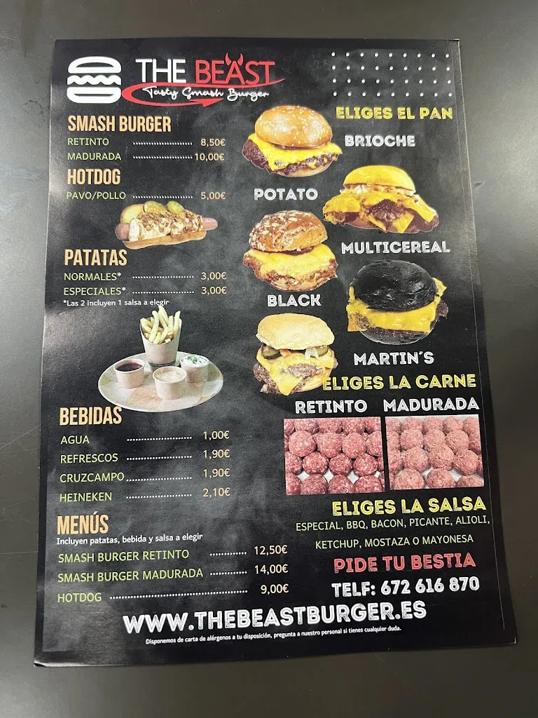 Menu_The Beast Burger Algeciras_Algeciras_image_2