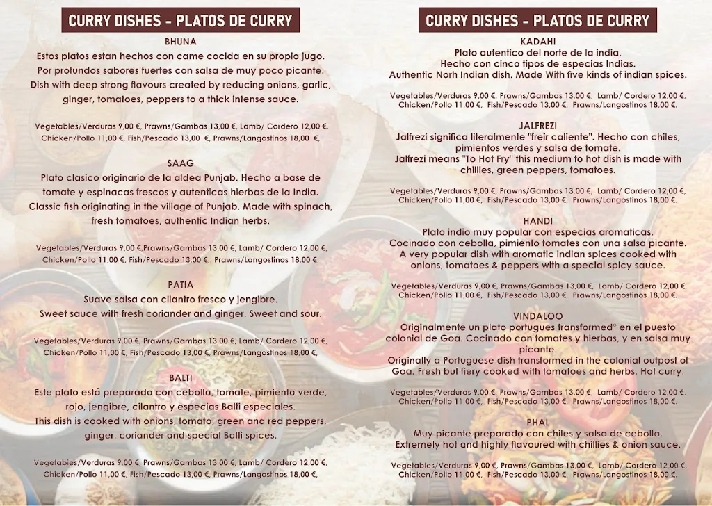 Menu_Restaurante Korma - Indian Restaurant Algeciras_Algeciras_image_3